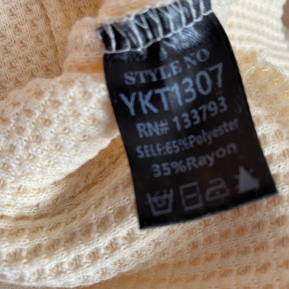 POL Cream Textured Knit Sweatshirt - Picture 10 of 10